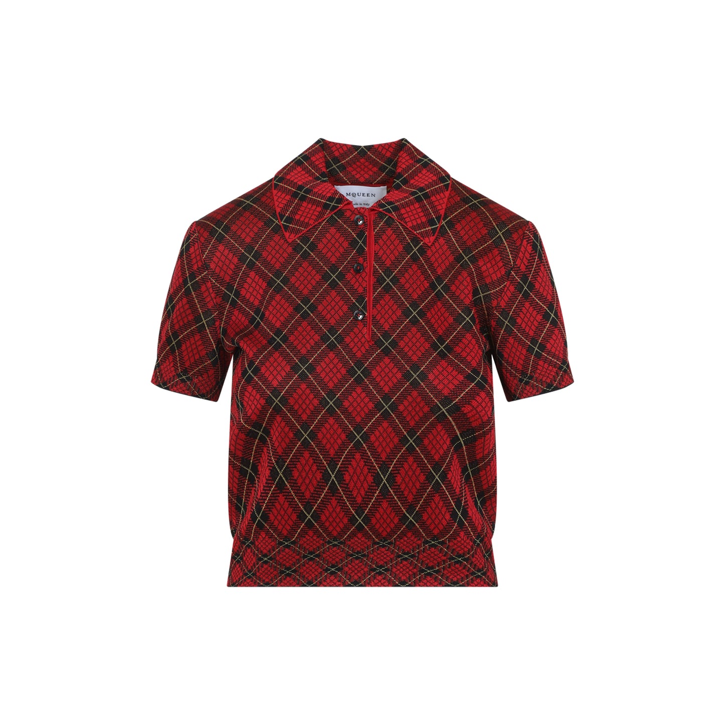 Alexander Mcqueen Microcheck Polo Women ALEXANDER MCQUEEN
