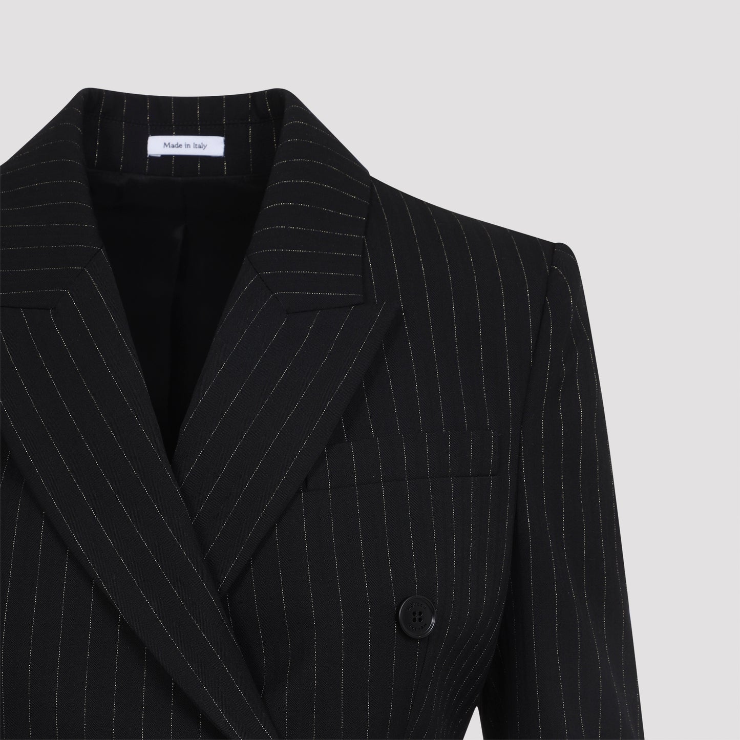 Alexander Mcqueen Pinstripe Lurex Jacket Women ALEXANDER MCQUEEN