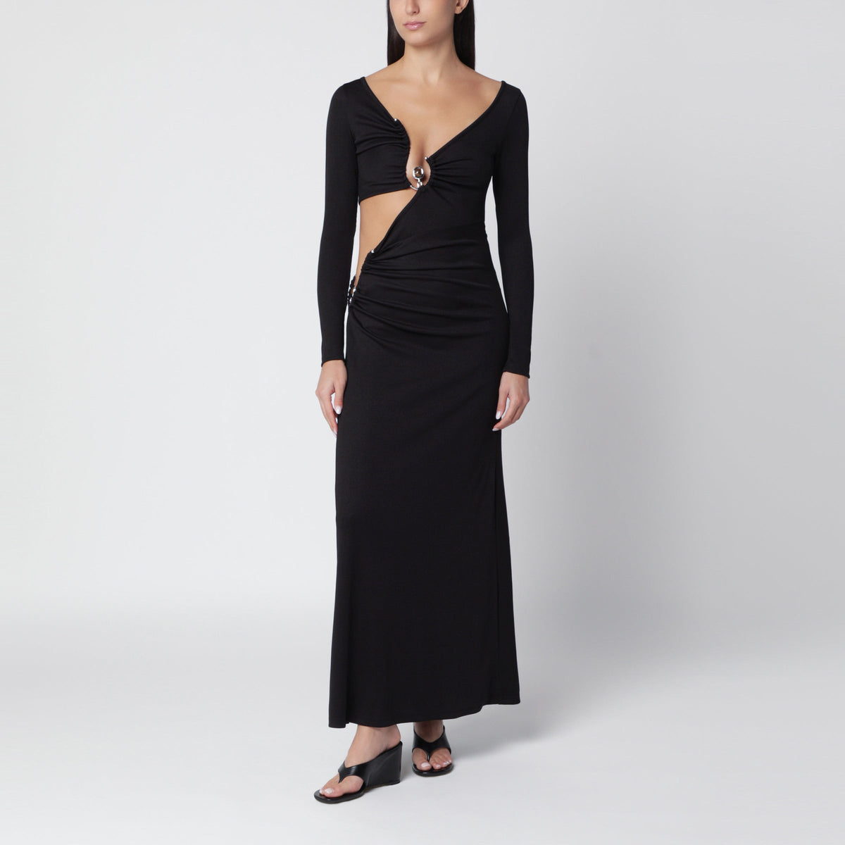 Christopher Esber Long Black Dress In Stretch Jersey Women CHRISTOPHER ESBER