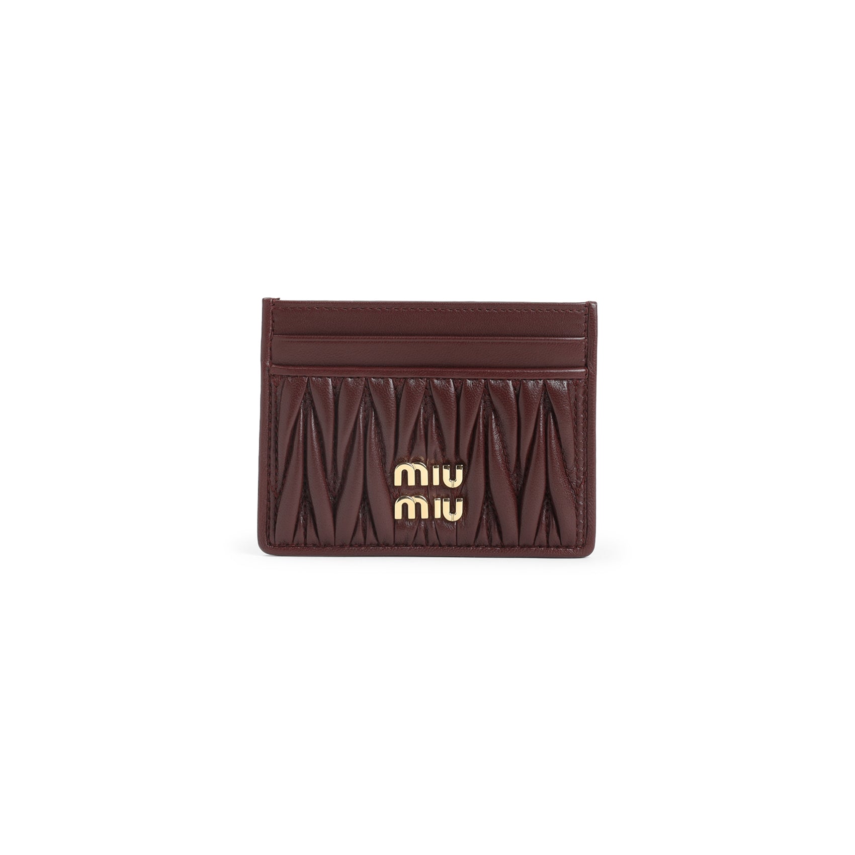 Miu Miu Lamb Leather Cardholder Women MIU MIU