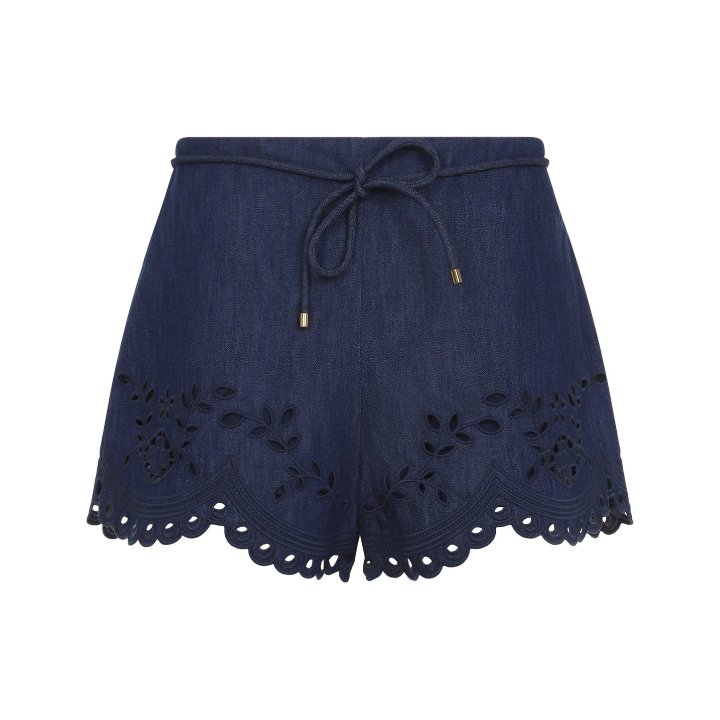 Zimmermann Mahon Broderie Denim Short Women ZIMMERMANN