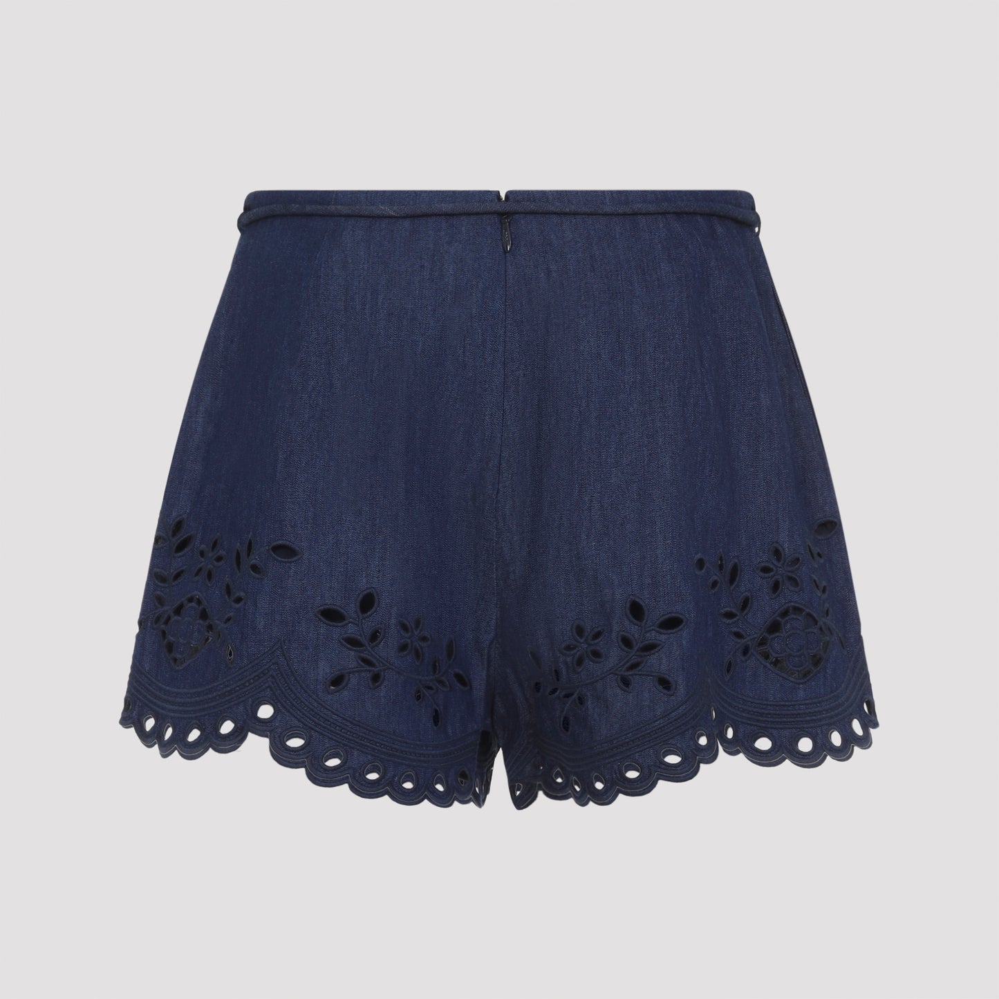 Zimmermann Mahon Broderie Denim Short Women ZIMMERMANN