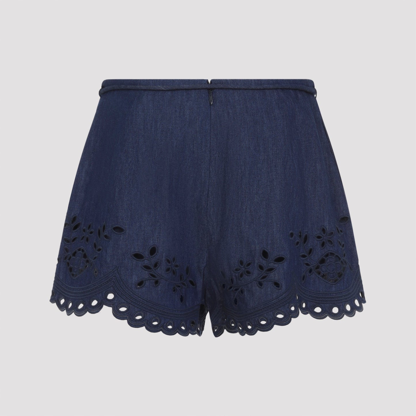 Zimmermann Mahon Broderie Denim Short Women ZIMMERMANN