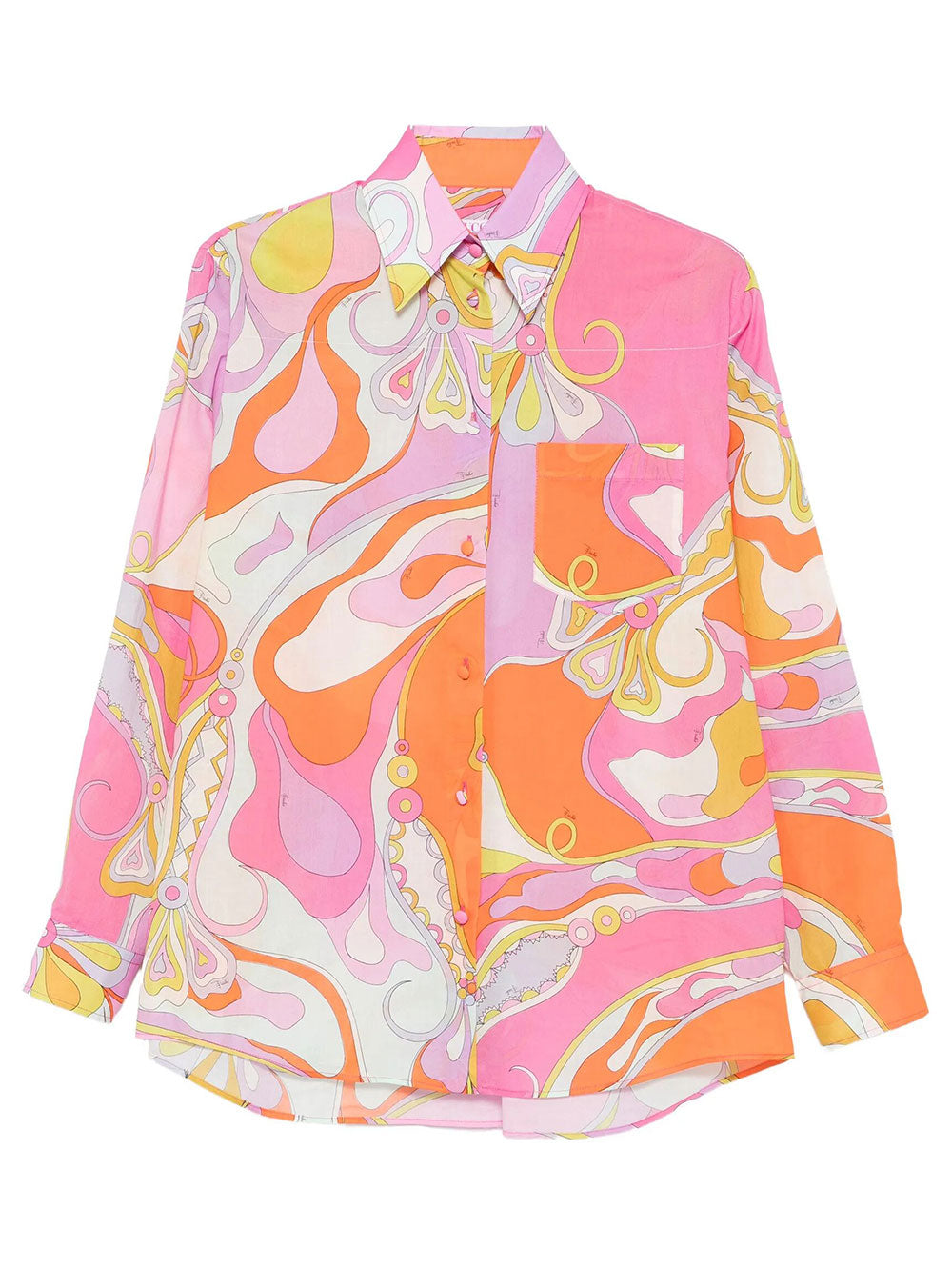 Pucci Women Orchidee Print Cotton Shirt PUCCI