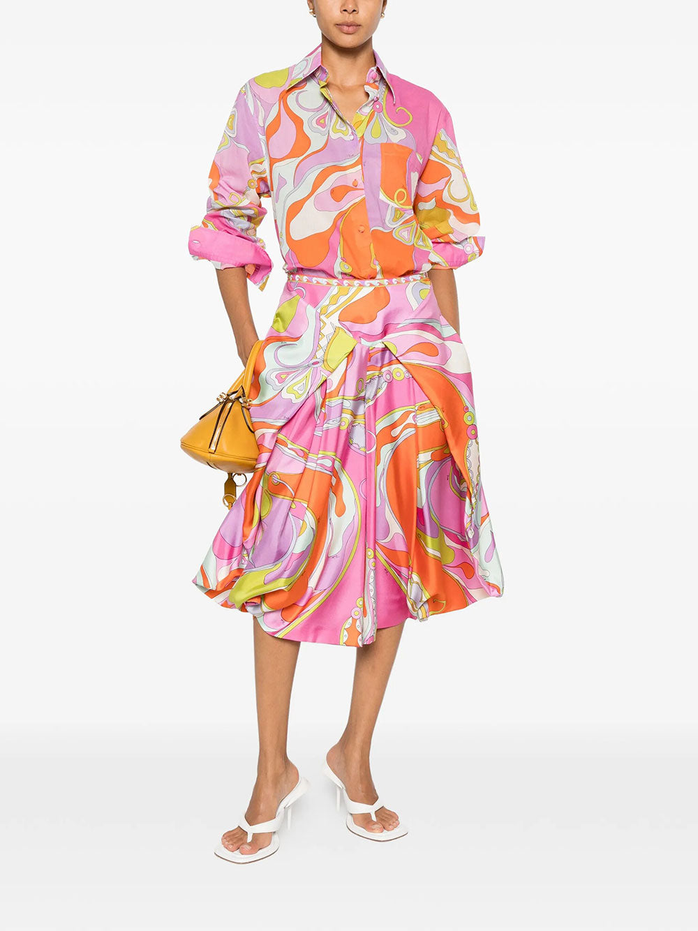 Pucci Women Orchidee Print Cotton Shirt PUCCI