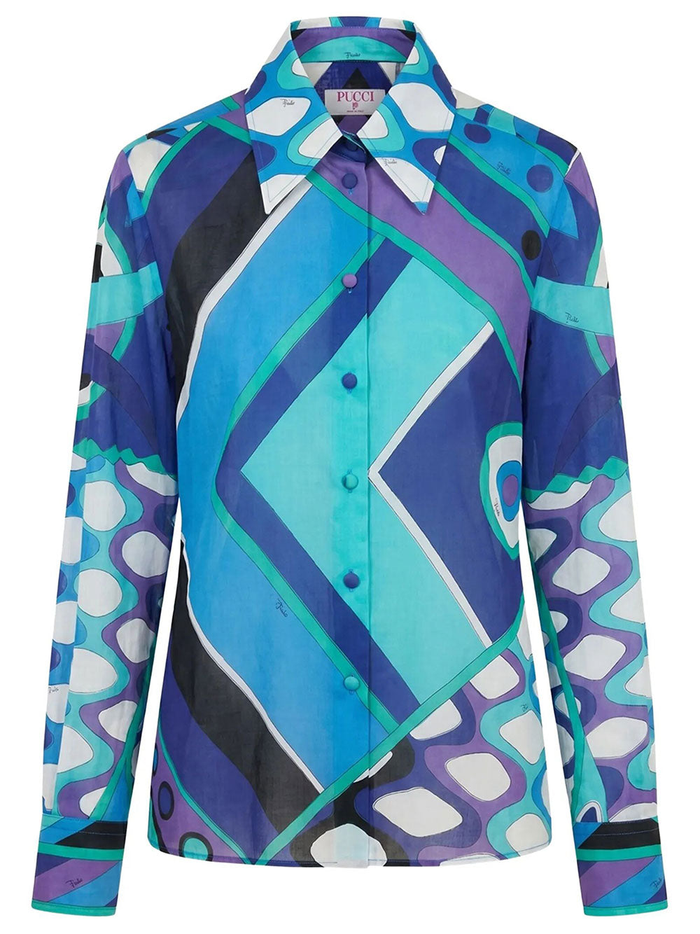 Pucci Women Vivara Print Cotton Shirt PUCCI