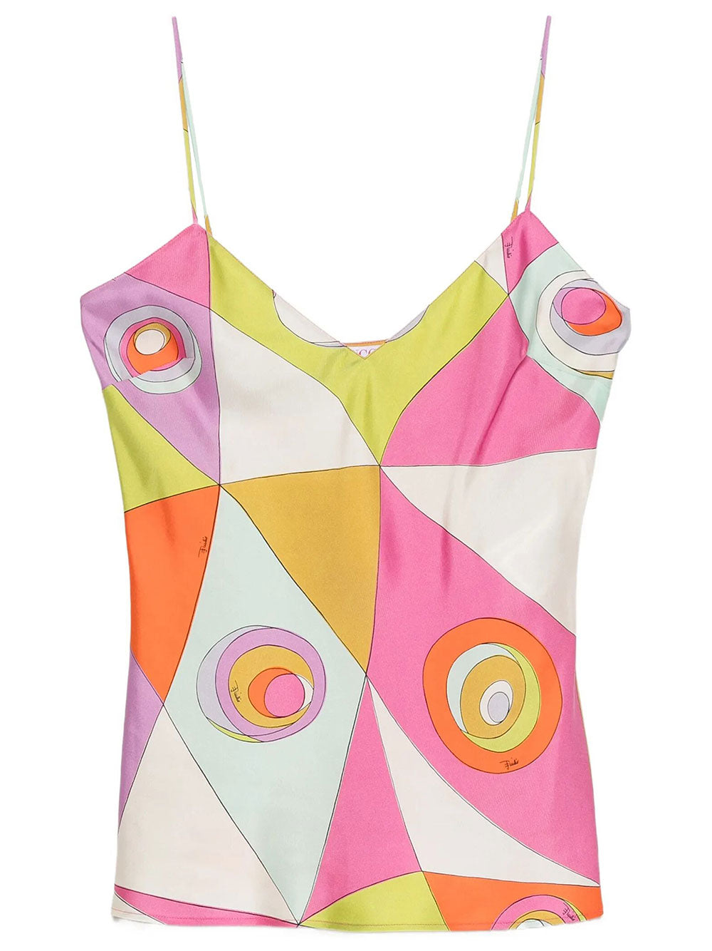 Pucci Women Occhi Print Silk Top PUCCI