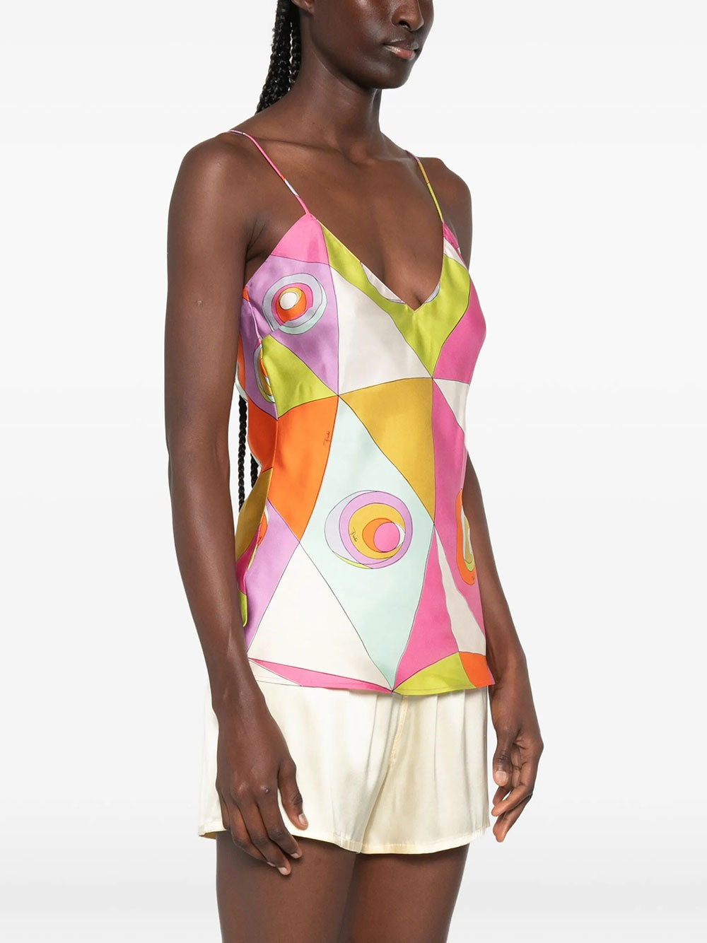 Pucci Women Occhi Print Silk Top PUCCI