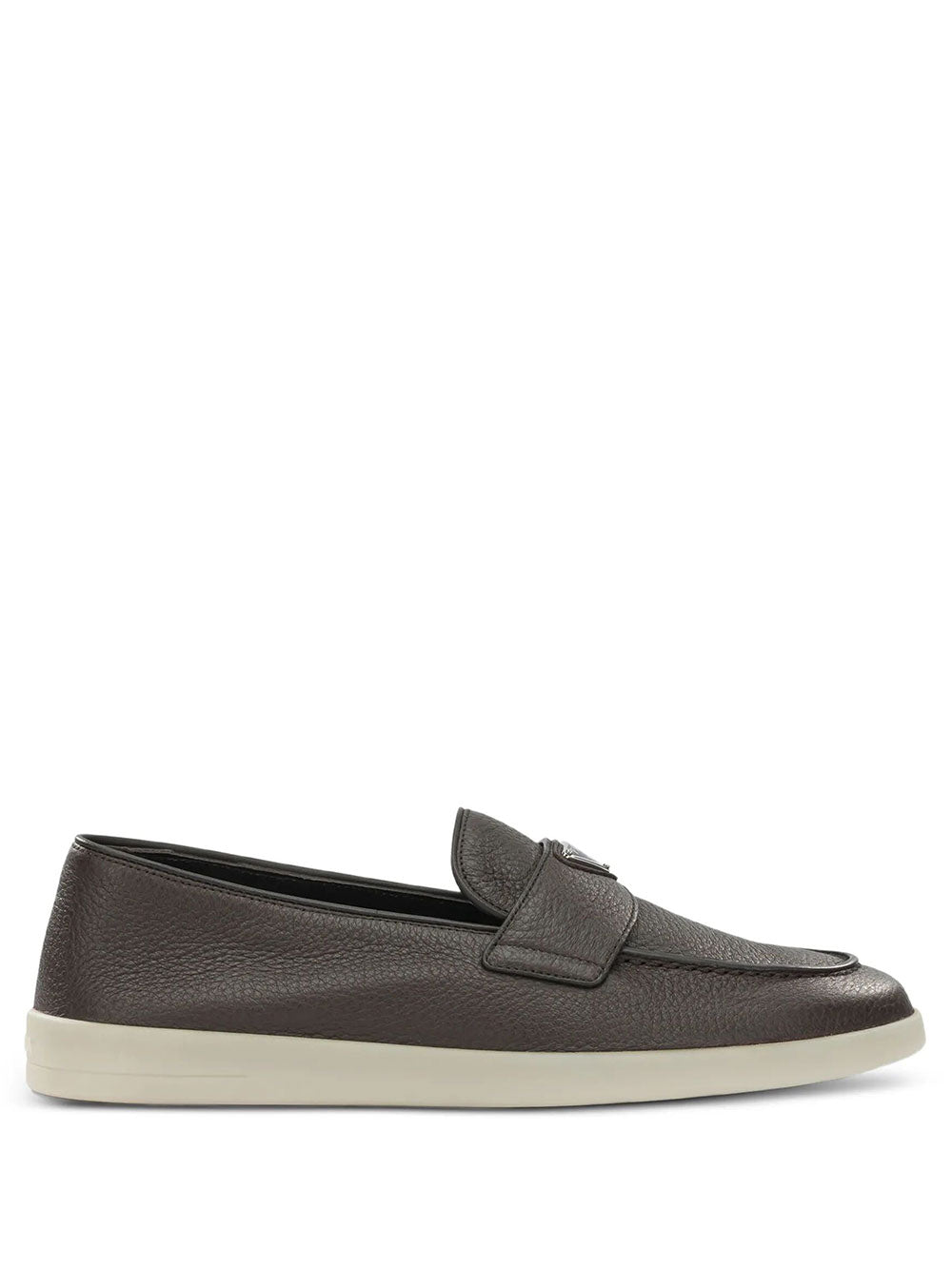Prada Men Grained Leather Loafers PRADA