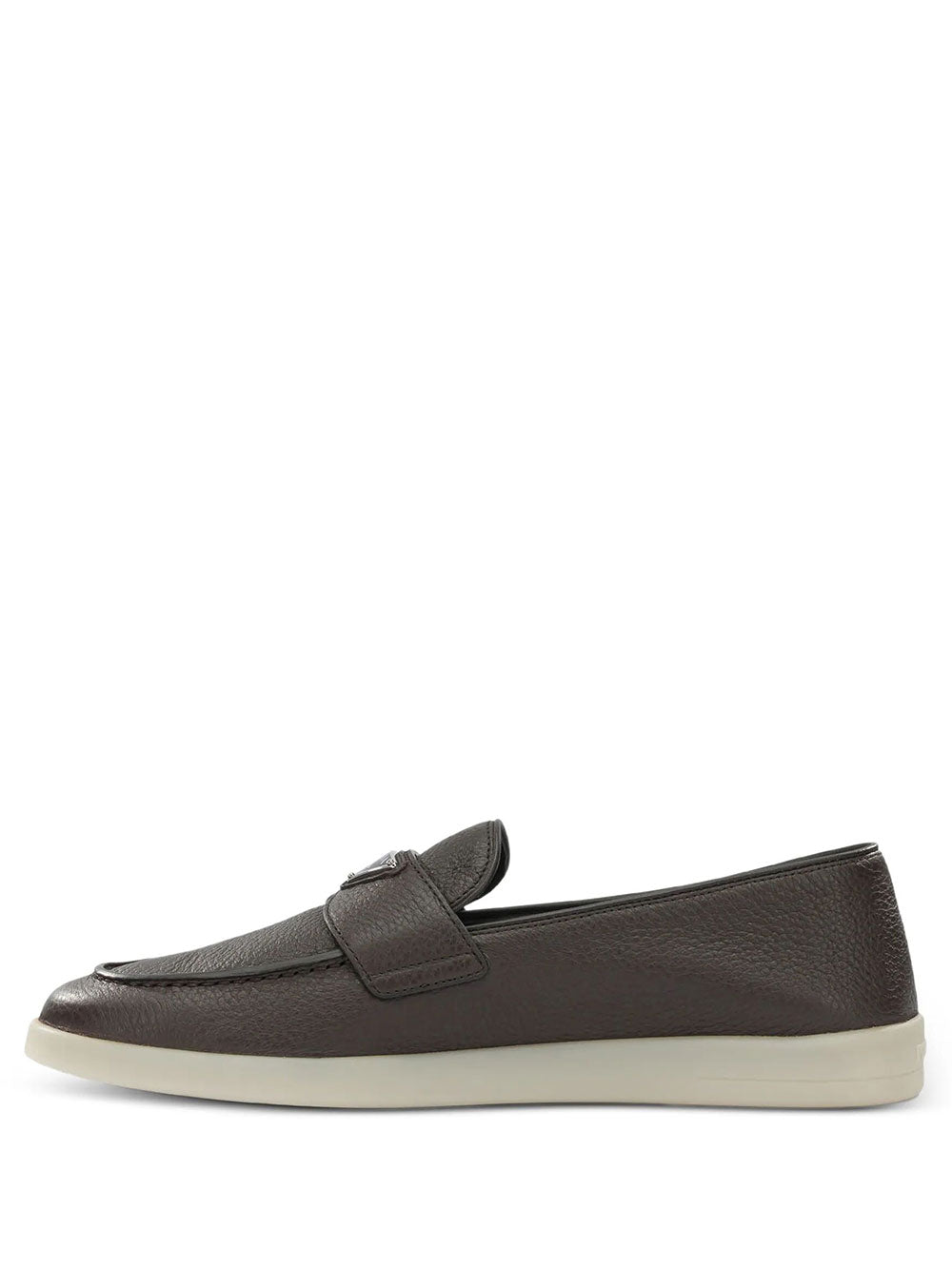Prada Men Grained Leather Loafers PRADA