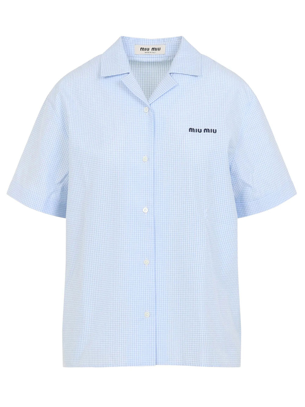 Miu Miu Women Gingham Check Shirt MIU MIU