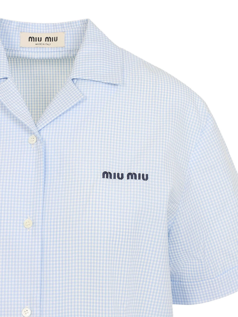 Miu Miu Women Gingham Check Shirt MIU MIU