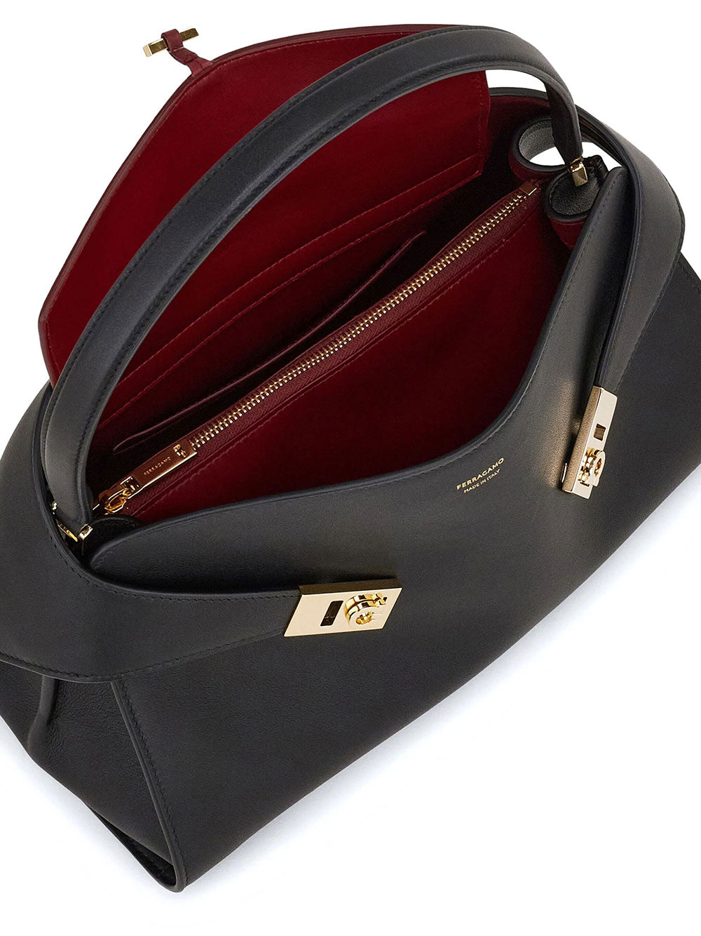 Ferragamo Women Hug Soft Medium Bicolor Shoulder Bag FERRAGAMO