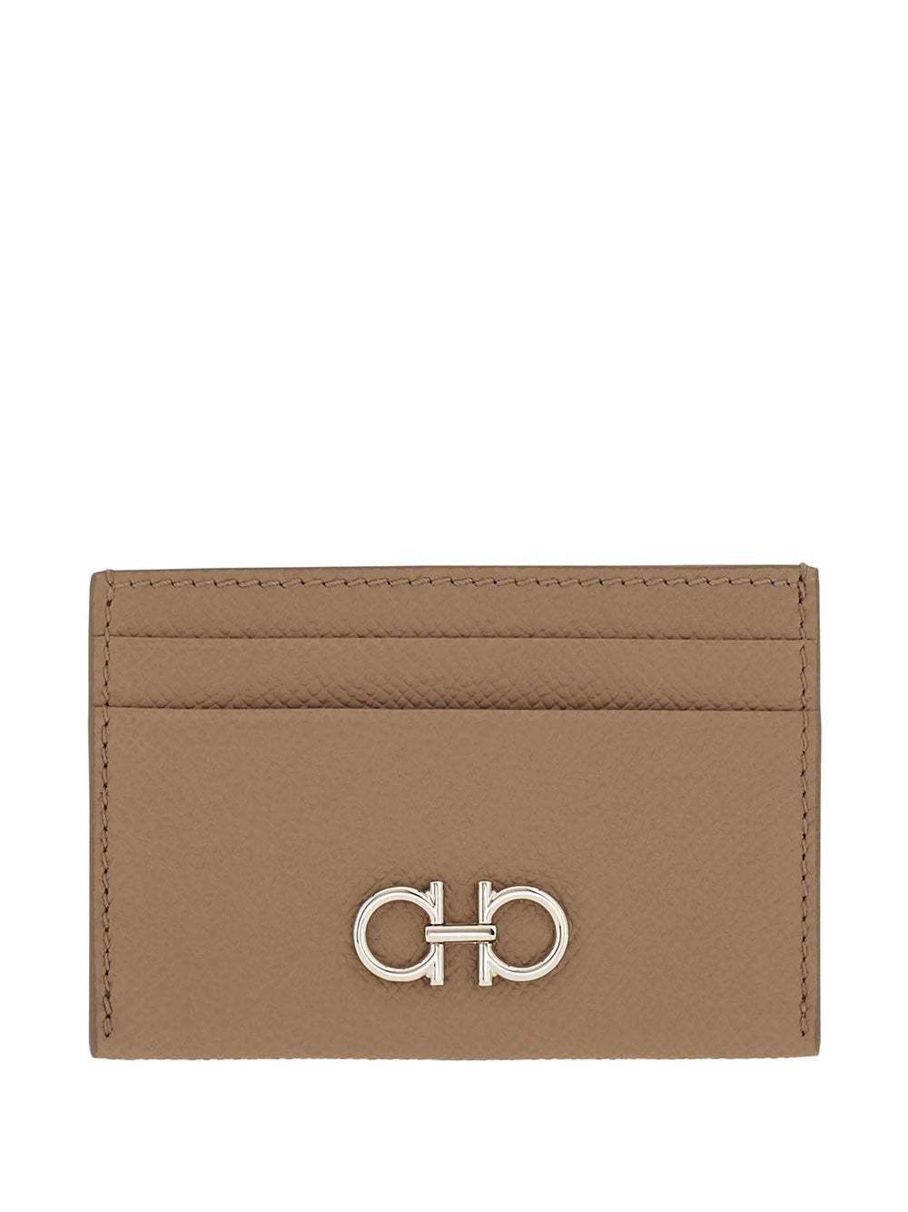 Ferragamo Women Gancini Grained Leather Card Holder FERRAGAMO