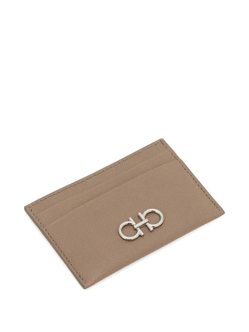 Ferragamo Women Gancini Grained Leather Card Holder FERRAGAMO