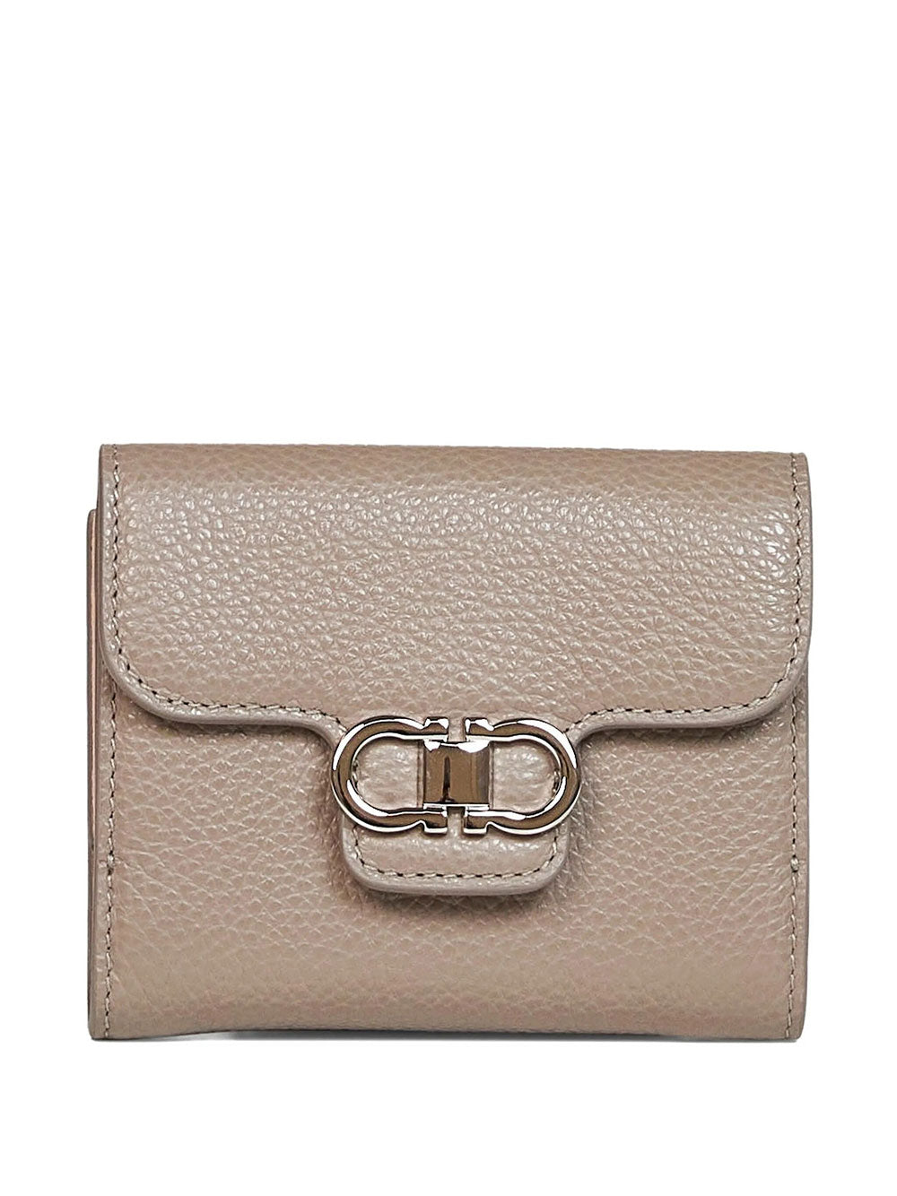 Ferragamo Women Gancini Grained Leather Compact Wallet FERRAGAMO
