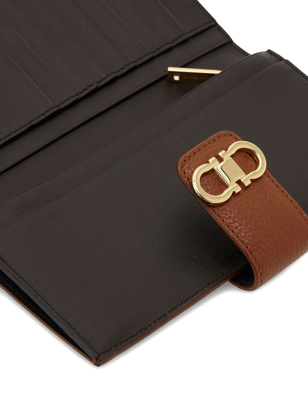 Ferragamo Women Grained Leather Continental Wallet FERRAGAMO