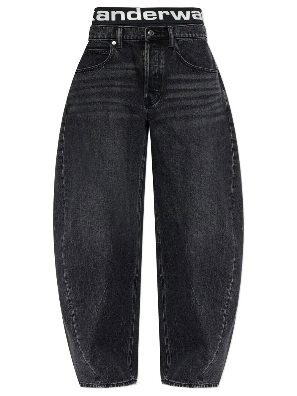 Alexander Wang Women Blow-Up Jeans With Logo Bike Short Waistband ALEXANDER WANG