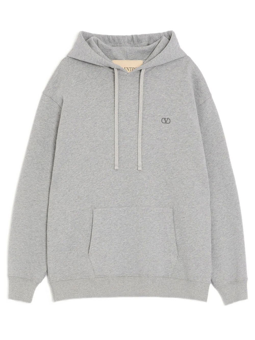 Valentino Garavani Men Valentino Cotton Hoodie With Vlogo Embroidery VALENTINO GARAVANI