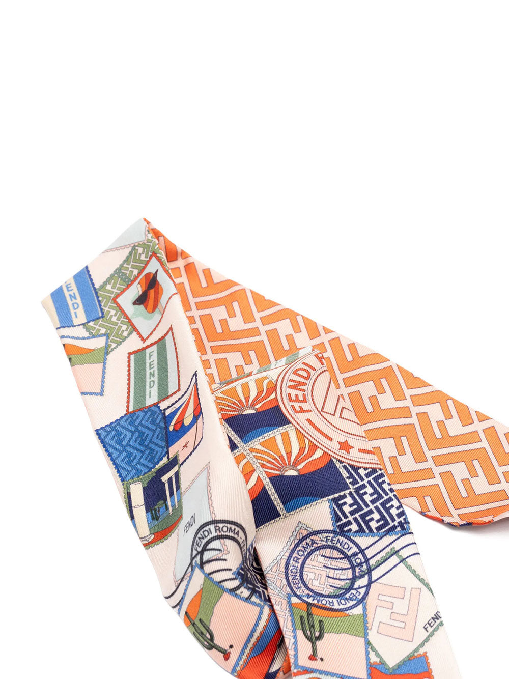 Fendi Women Bandeau In Seta Stampata Multicolor FENDI