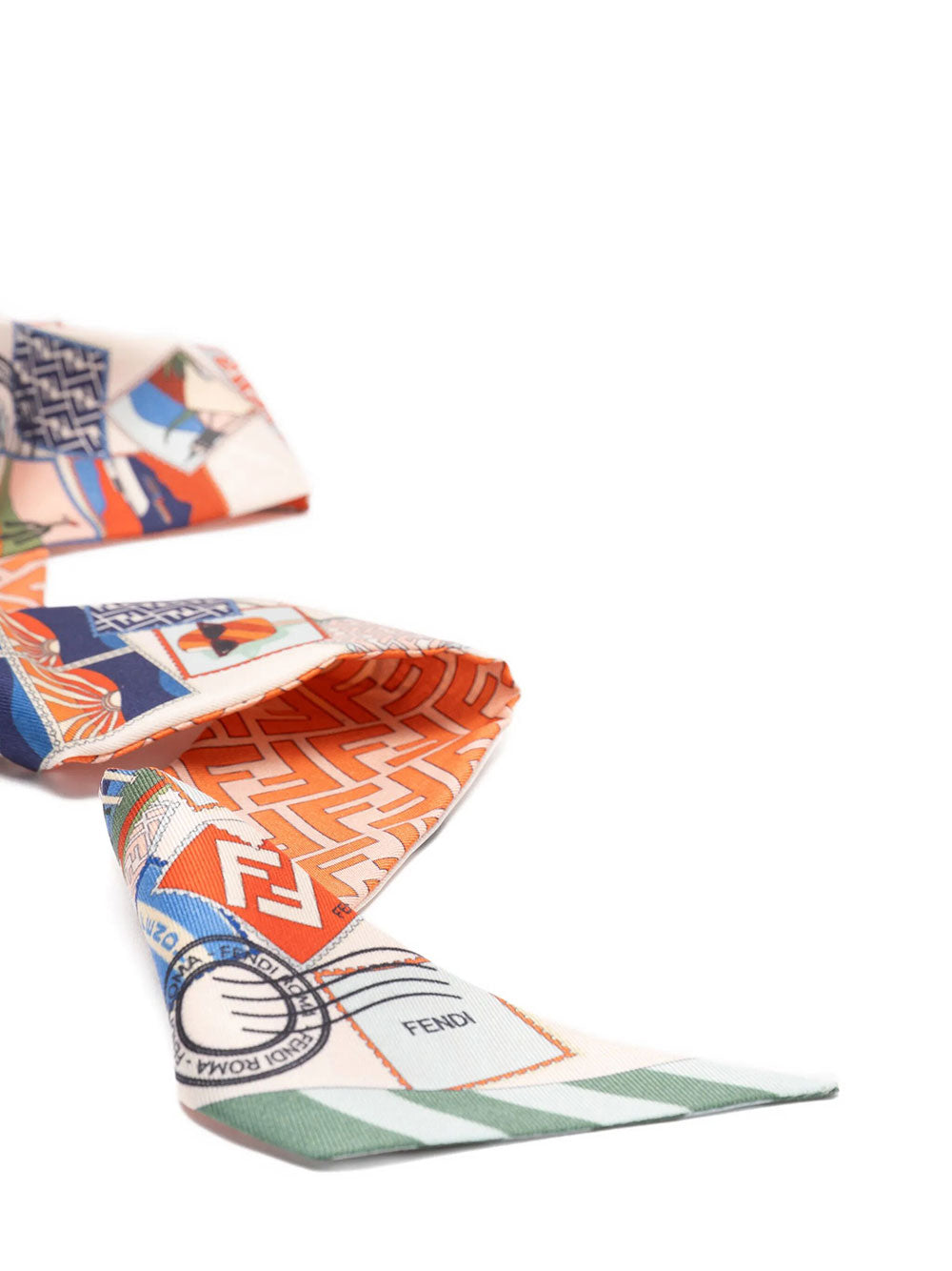 Fendi Women Bandeau In Seta Stampata Multicolor FENDI