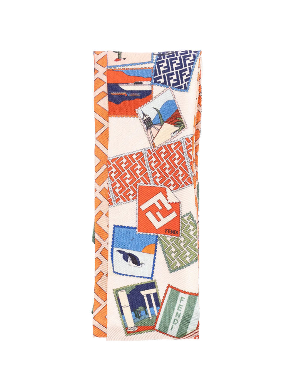 Fendi Women Bandeau In Seta Stampata Multicolor FENDI