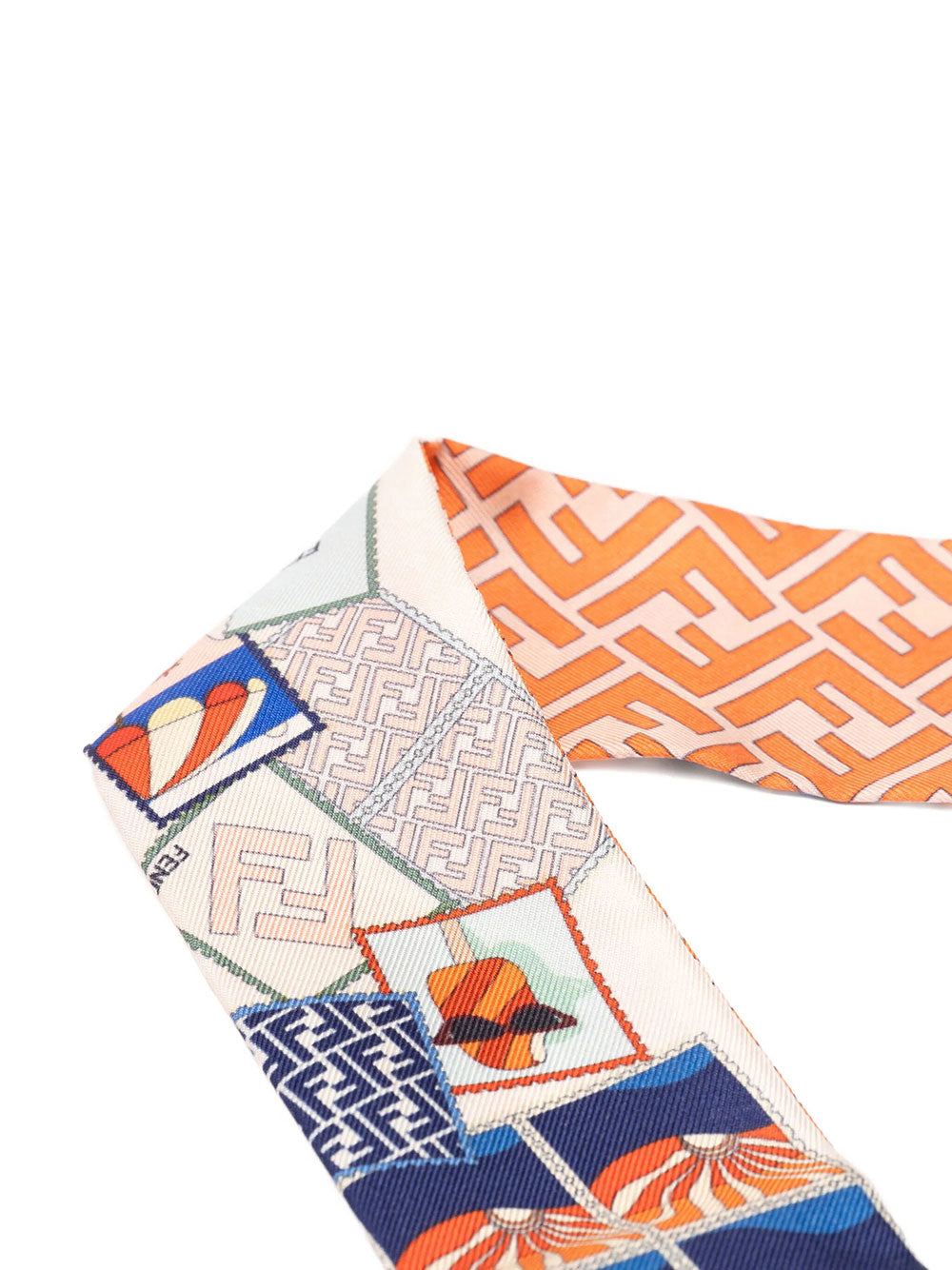 Fendi Women Bandeau In Seta Stampata Multicolor FENDI