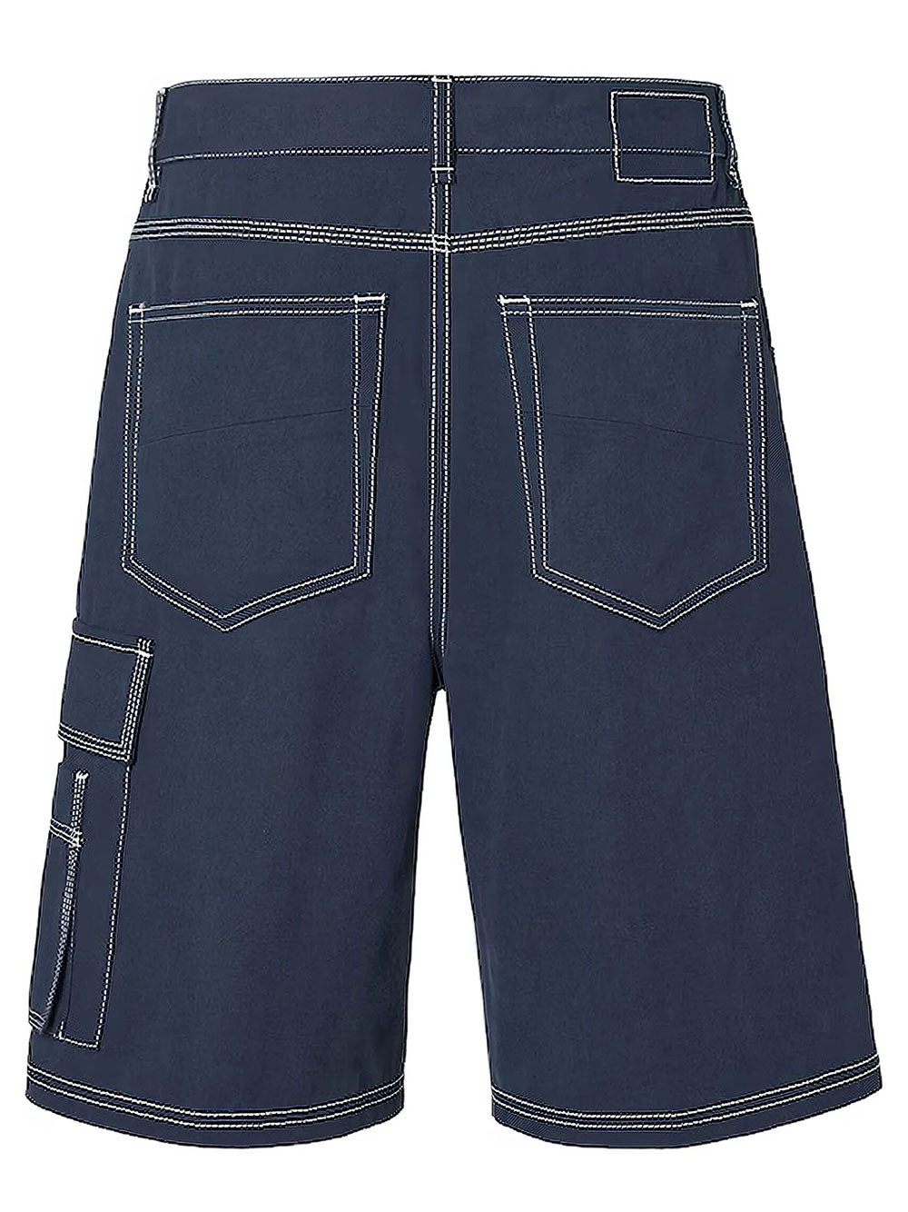 Fendi Men Pantaloni Corti In Canvas Blu Navy FENDI