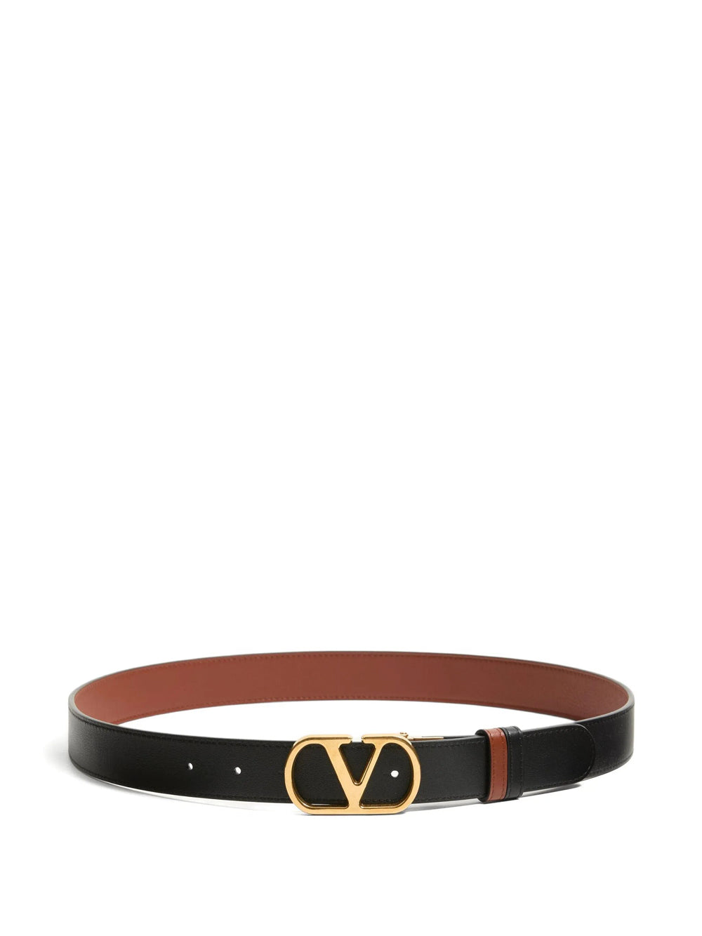 Valentino Garavani Men Cintura Reversibile Vlogo Signature In Vitello Lucido 30 Mm VALENTINO GARAVANI