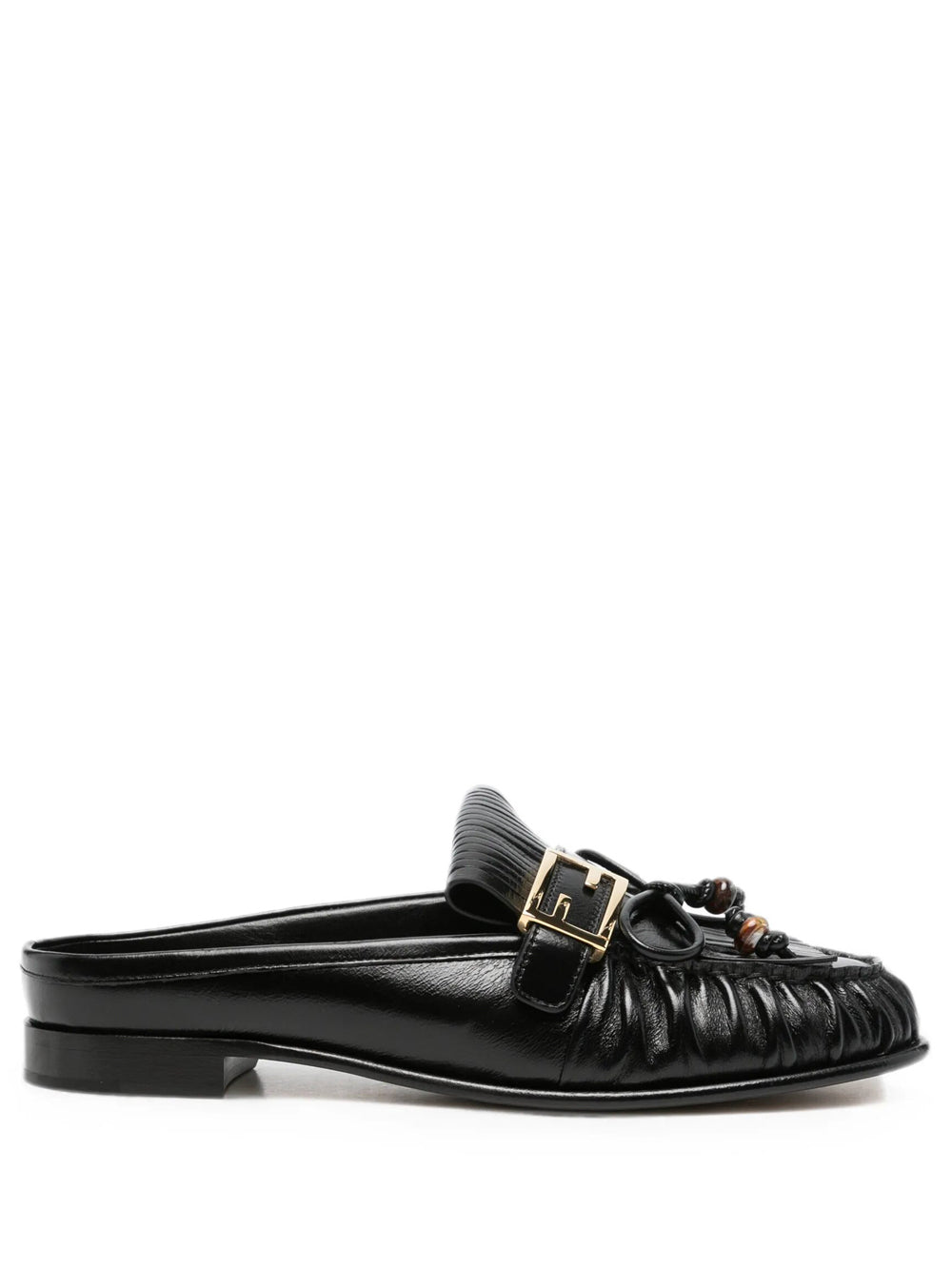 Fendi Women Sabot Vitello C/Patta Frange FENDI
