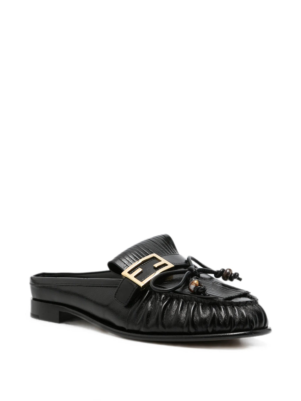 Fendi Women Baguette Leather Sabots FENDI