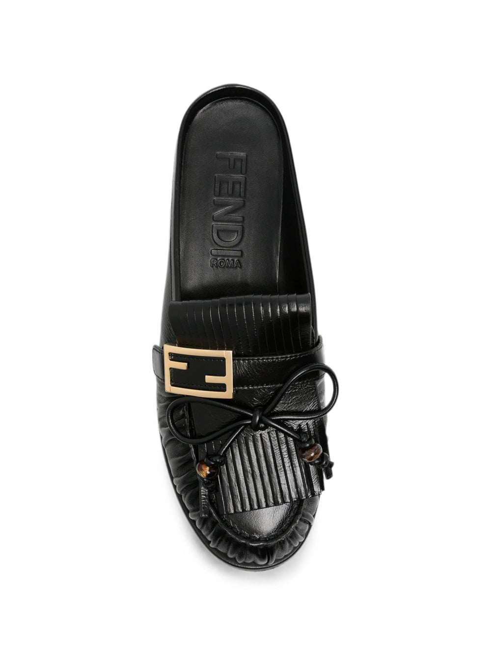 Fendi Women Sabot Vitello C/Patta Frange FENDI