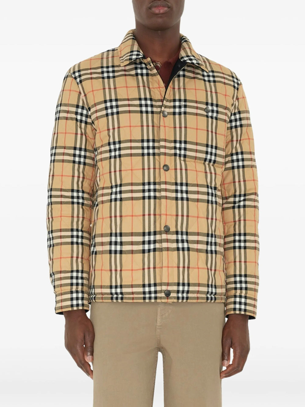 Burberry Men Reversible Quilted Nylon Overshirt BURBERRY