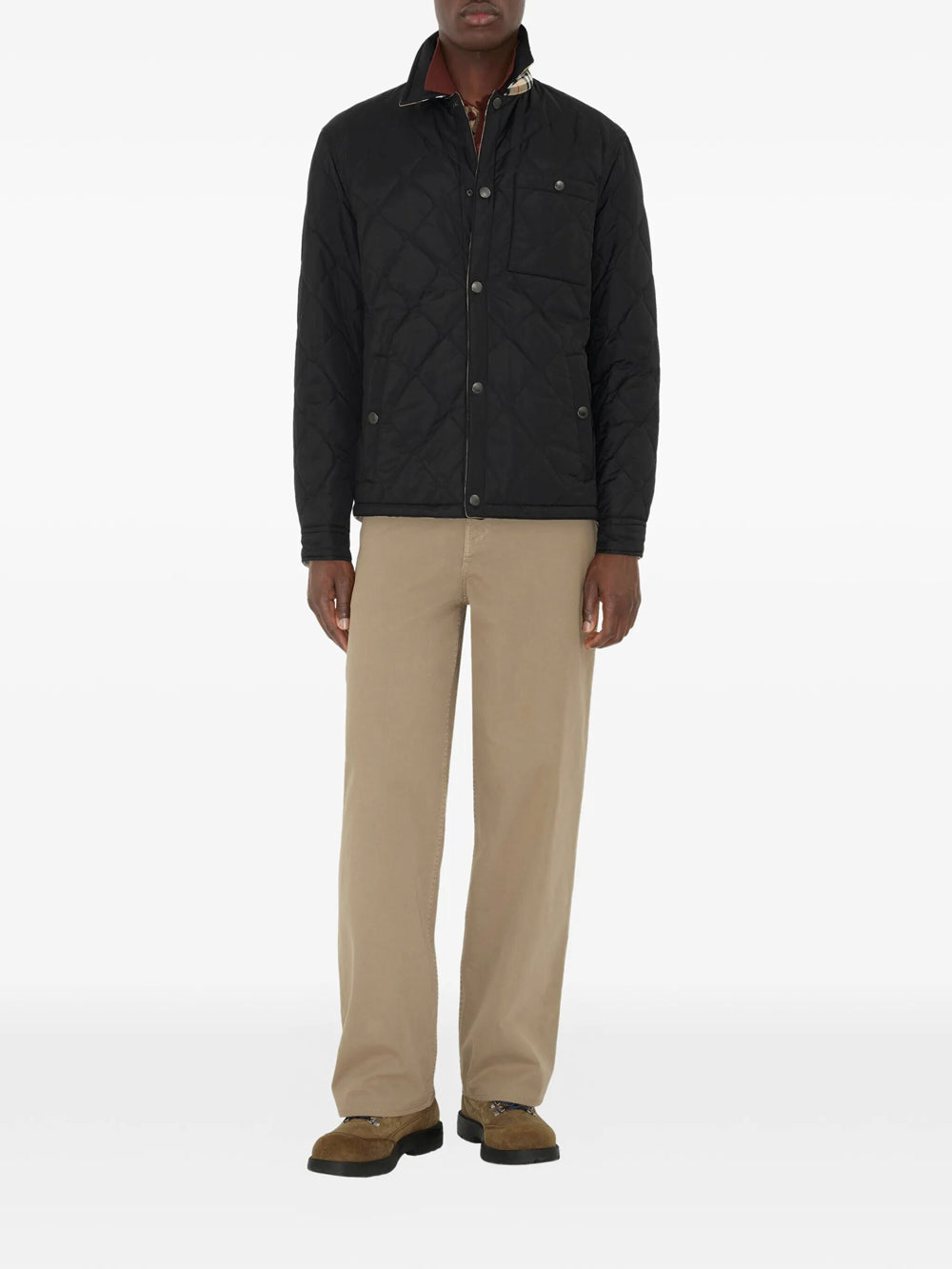 Burberry Men Reversible Quilted Nylon Overshirt BURBERRY