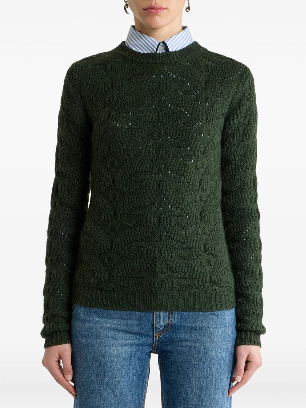 Etro Women Wool-Blend Sweater With Paisley Detailing ETRO