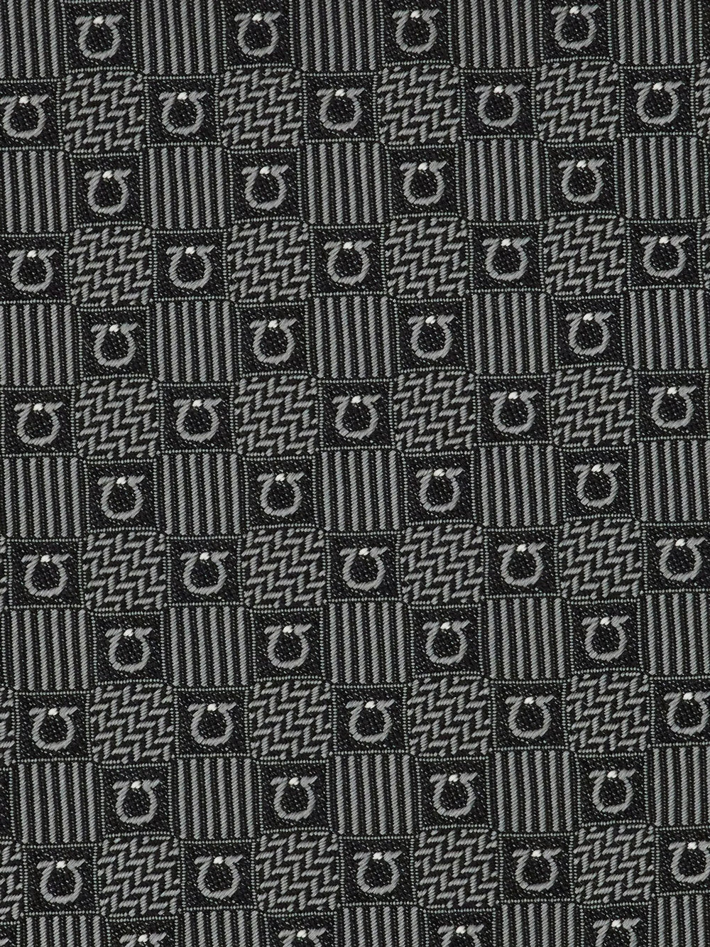 Ferragamo Men Gancini Silk Jacquard Tie FERRAGAMO