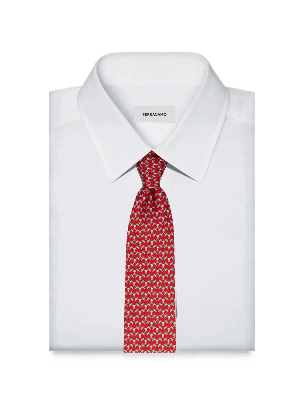 Ferragamo Men Club Print Silk Tie FERRAGAMO