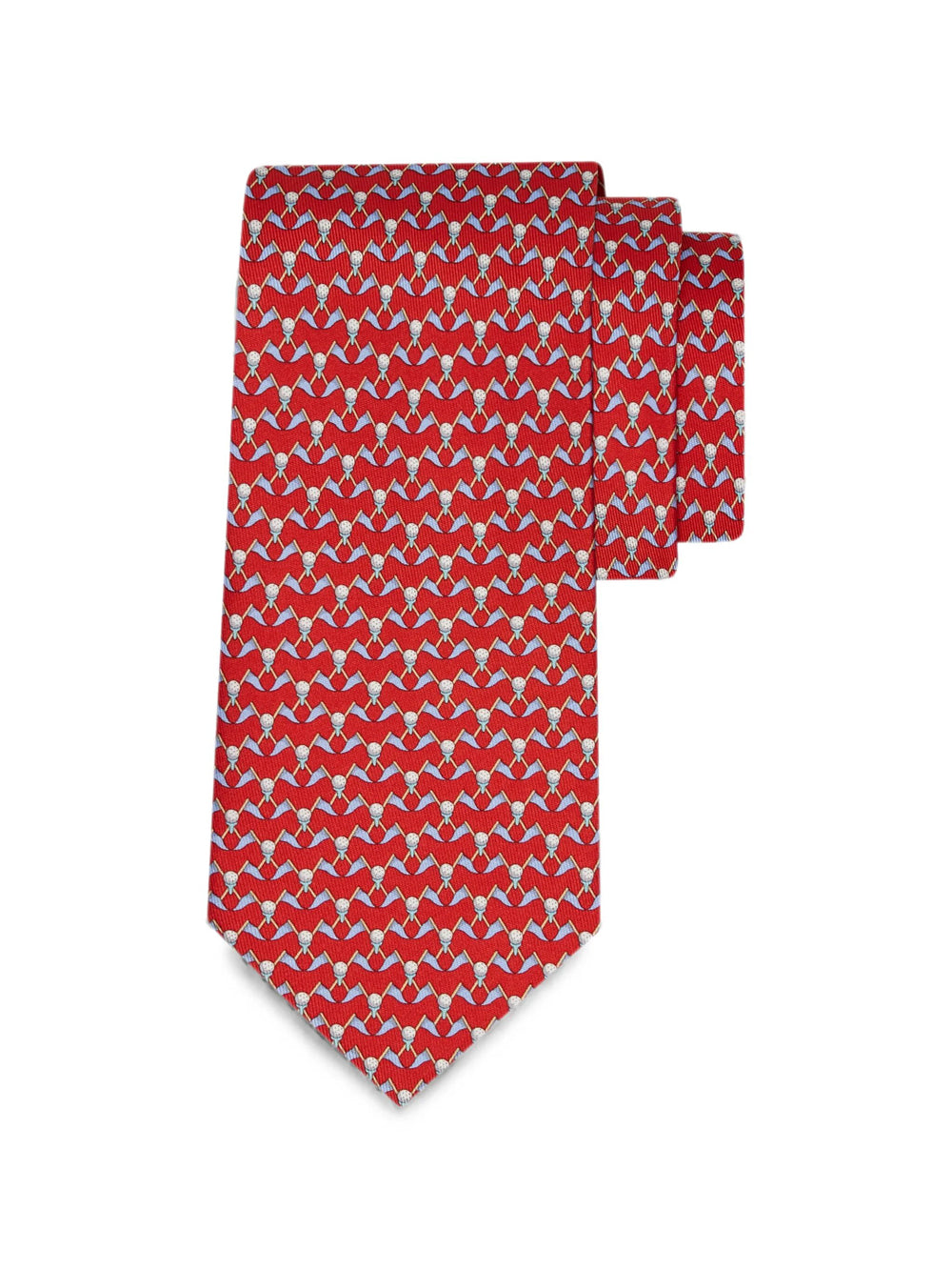 Ferragamo Men Club Print Silk Tie FERRAGAMO