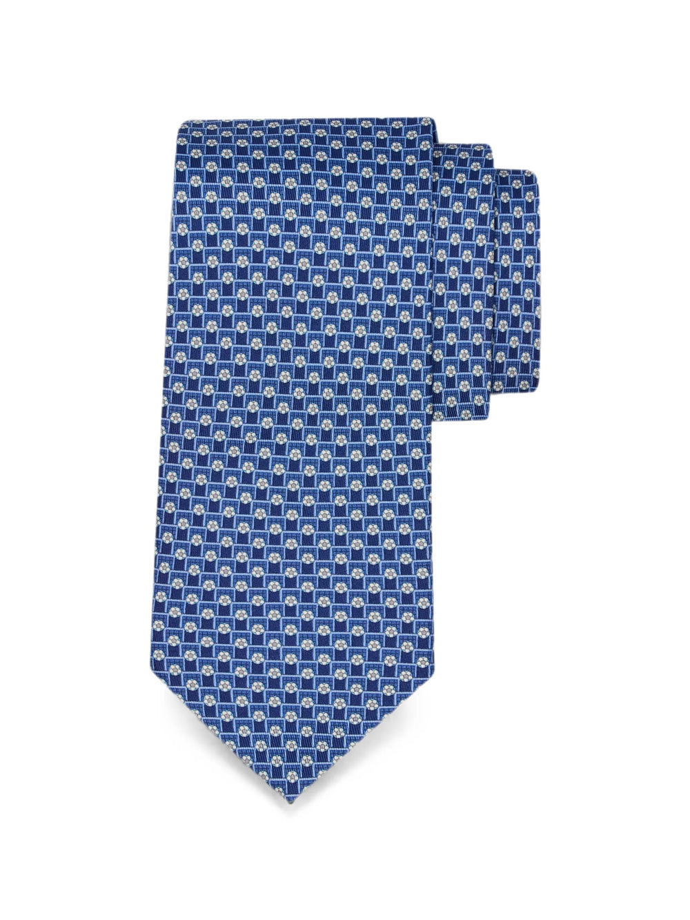 Ferragamo Men Torneo Print Silk Tie FERRAGAMO