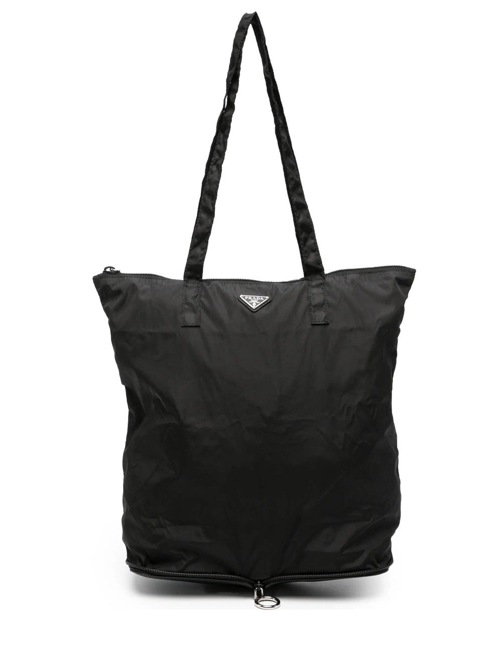 Prada Women Nylon Tote Bag With Saffiano Leather Case PRADA