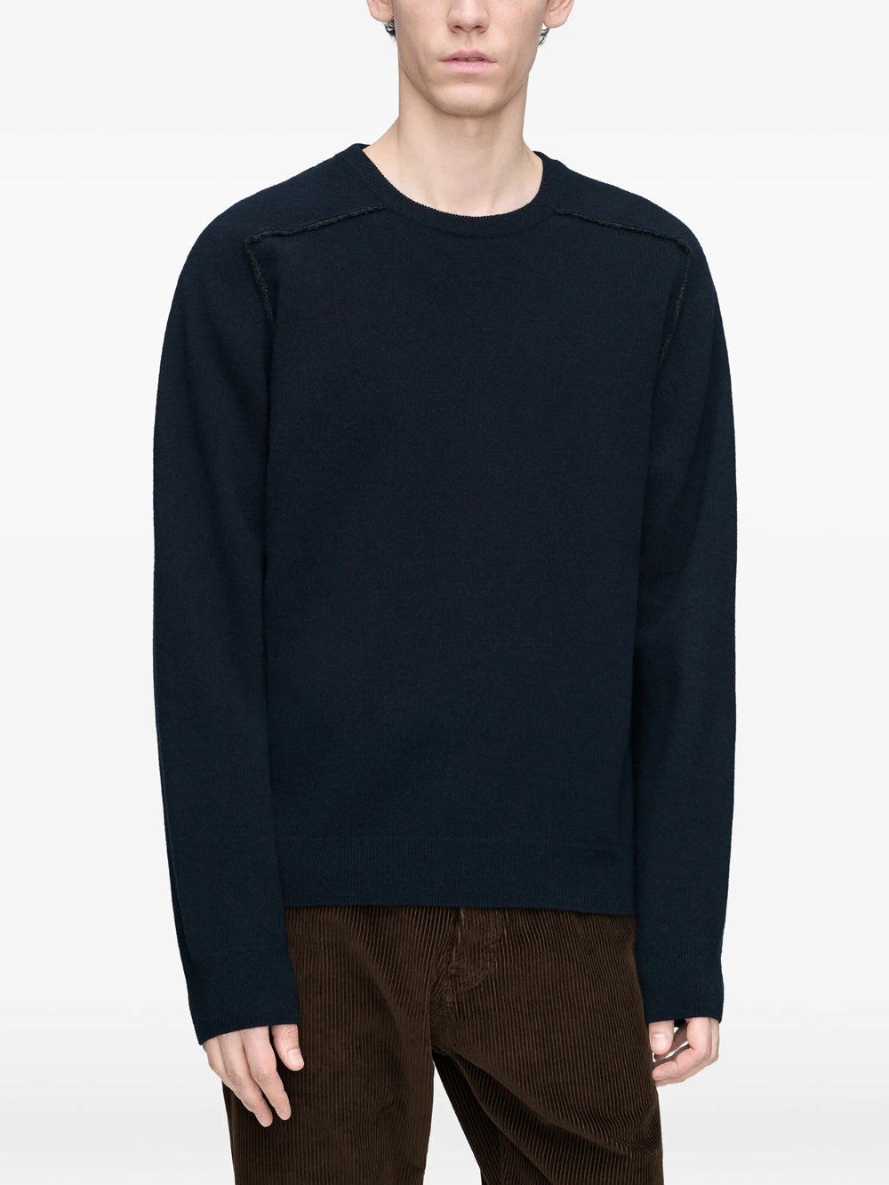 Maison Margiela Men Virgin Wool Crewneck Sweater MAISON MARGIELA