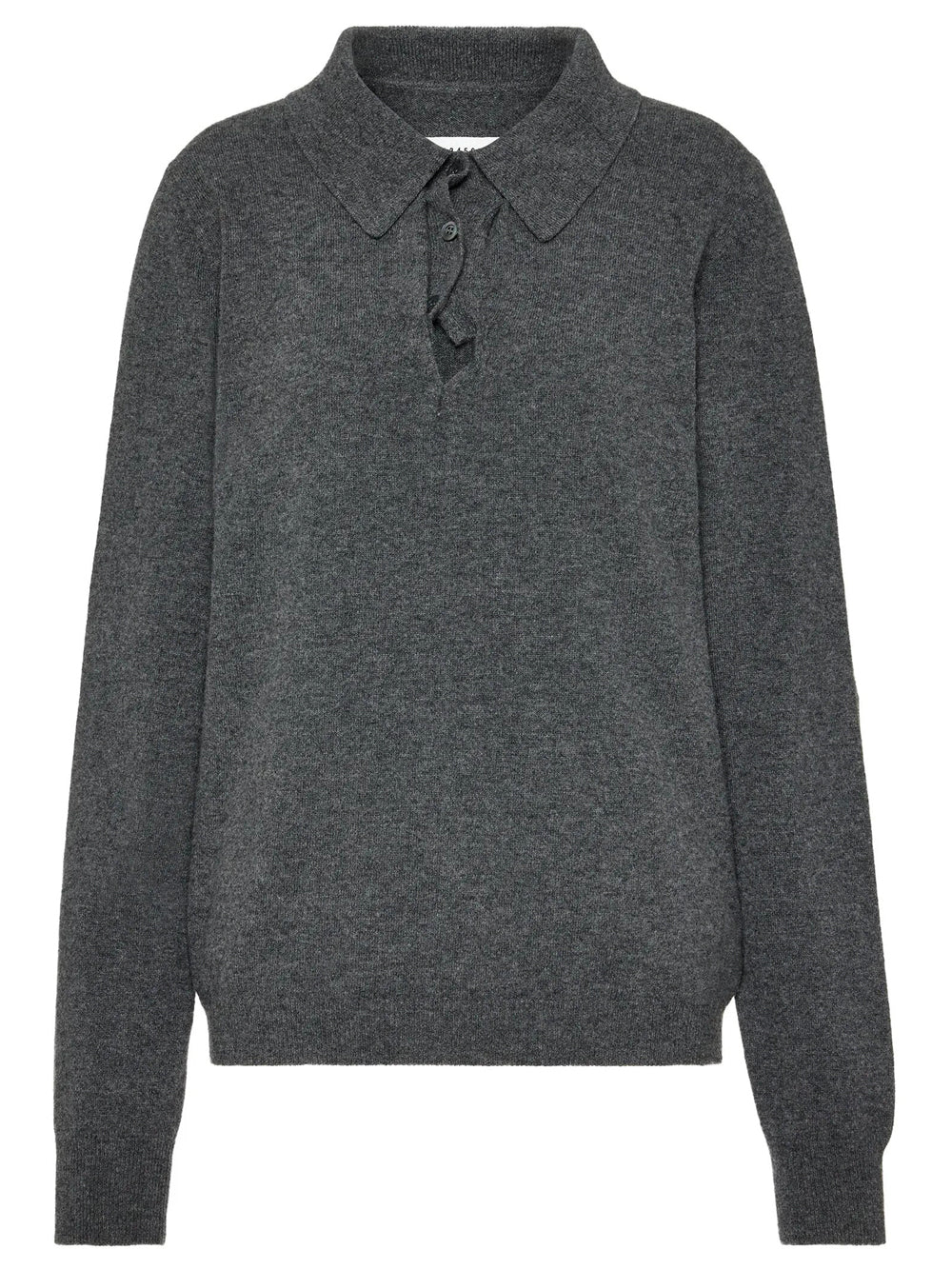 Maison Margiela Women Draped Collar Wool Polo Sweater MAISON MARGIELA