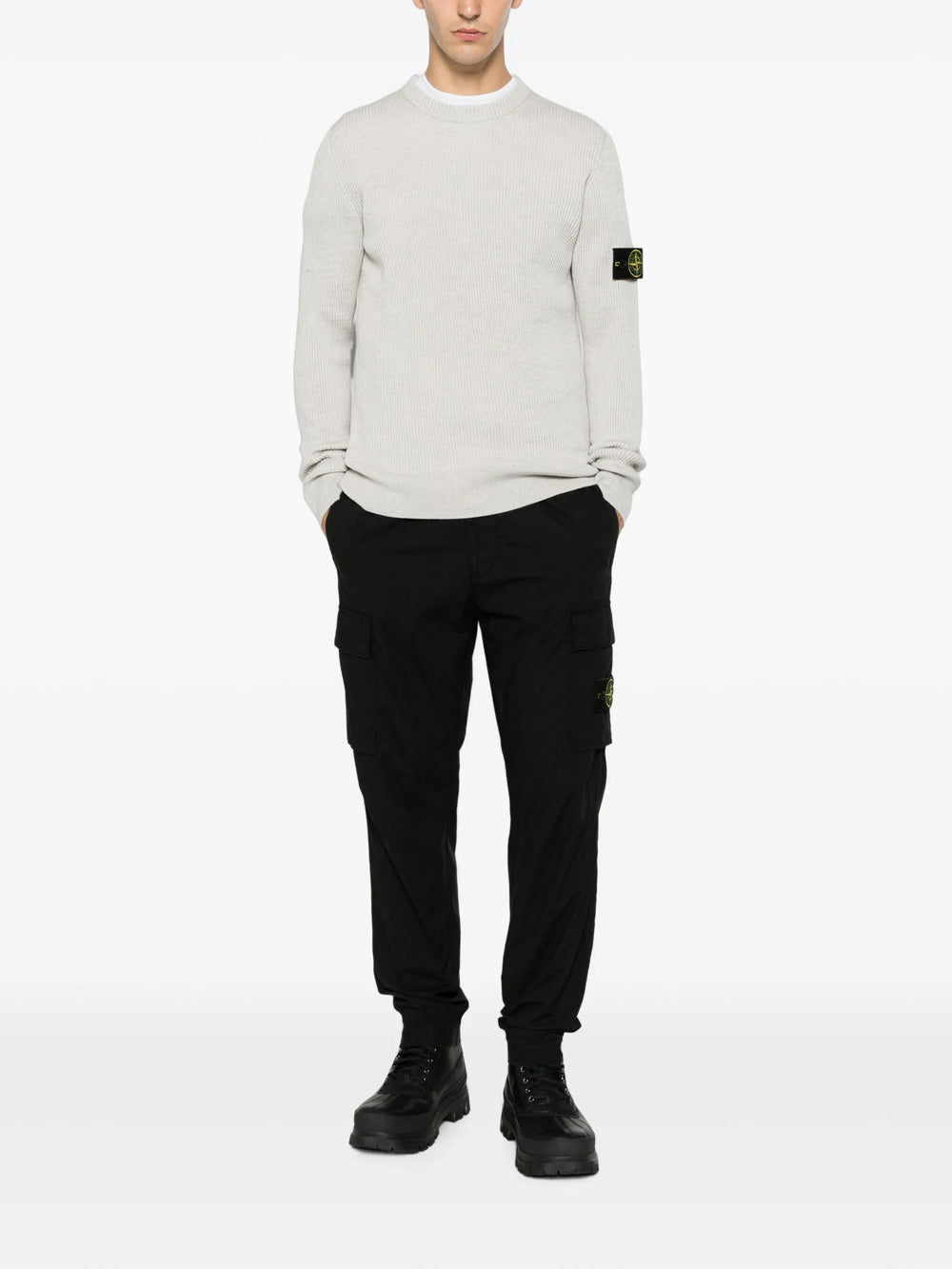 Stone Island Men Crewneck Sweater With Ribbed Trims STONE ISLAND