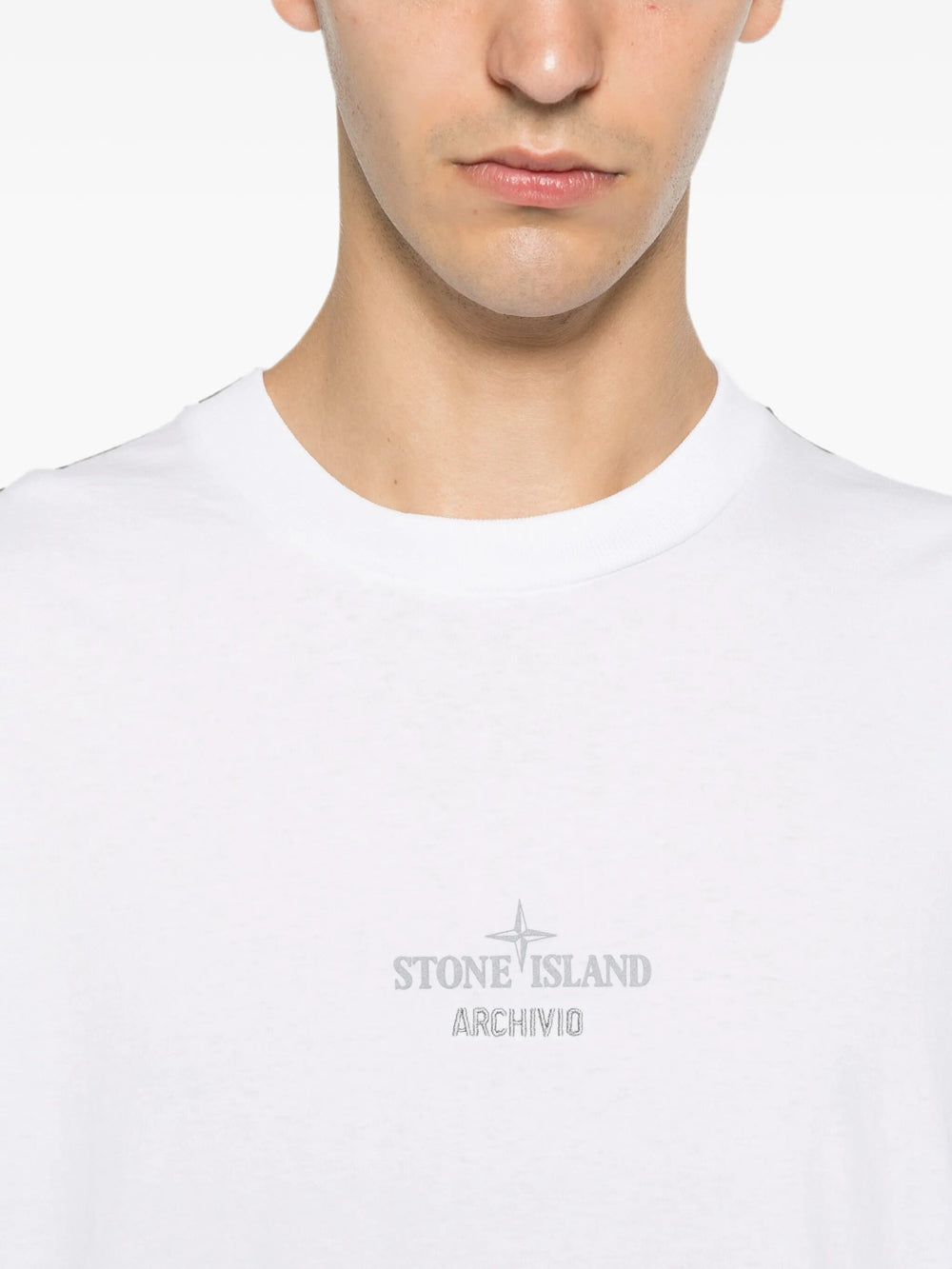 Stone Island Men Regular Fit T-Shirt With `Archivio` Print STONE ISLAND