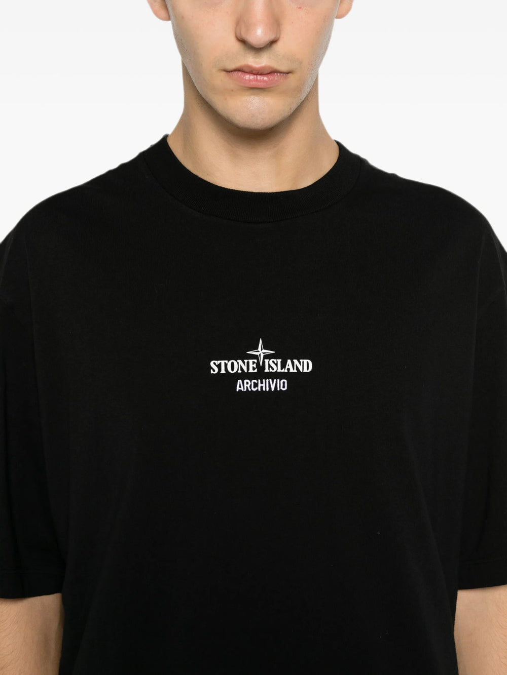 Stone Island Men Regular Fit T-Shirt With `Archivio` Print STONE ISLAND