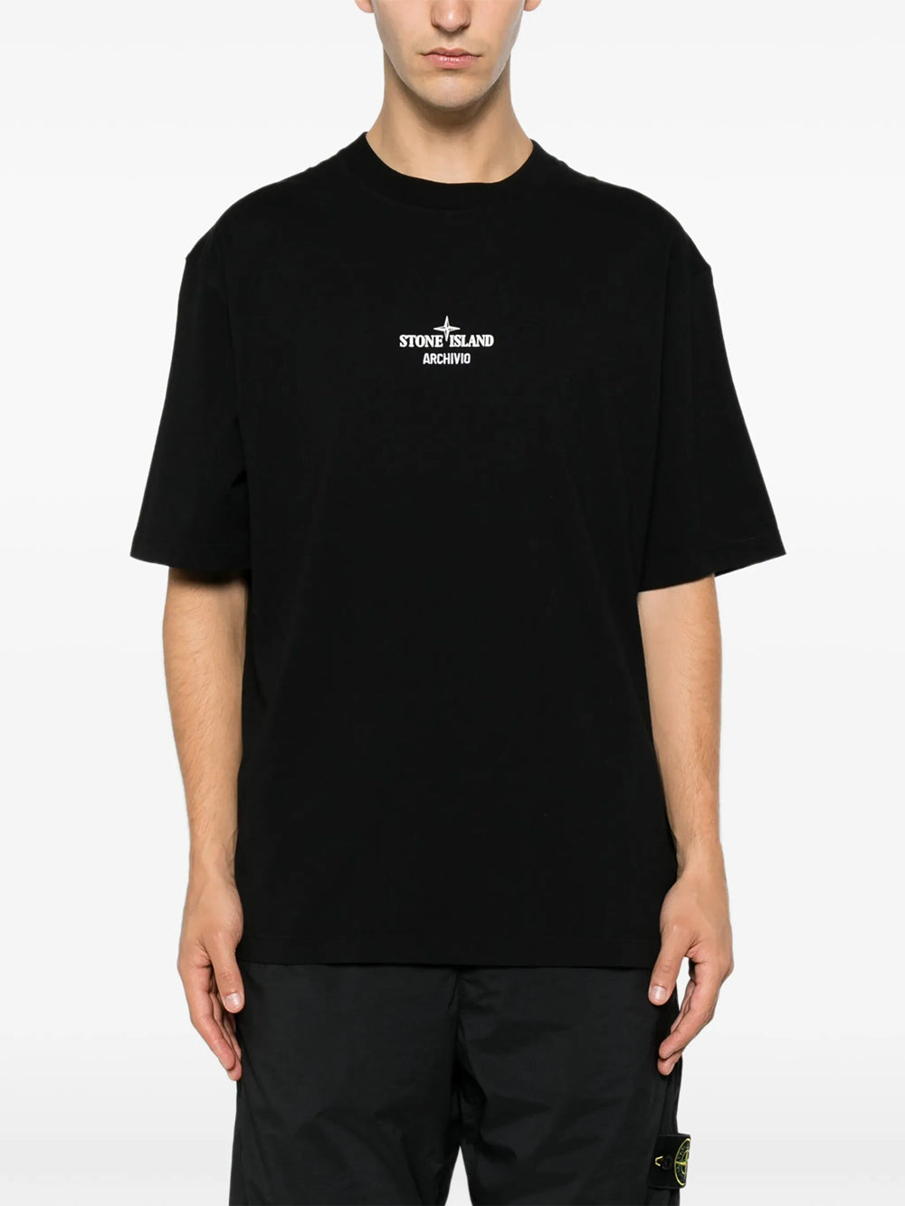 Stone Island Men Regular Fit T-Shirt With `Archivio` Print STONE ISLAND