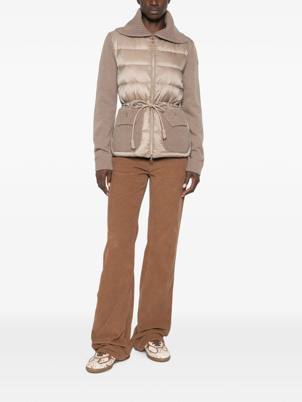 Moncler Women Wool & Cashmere Blend Padded Zip-Up Cardigan MONCLER