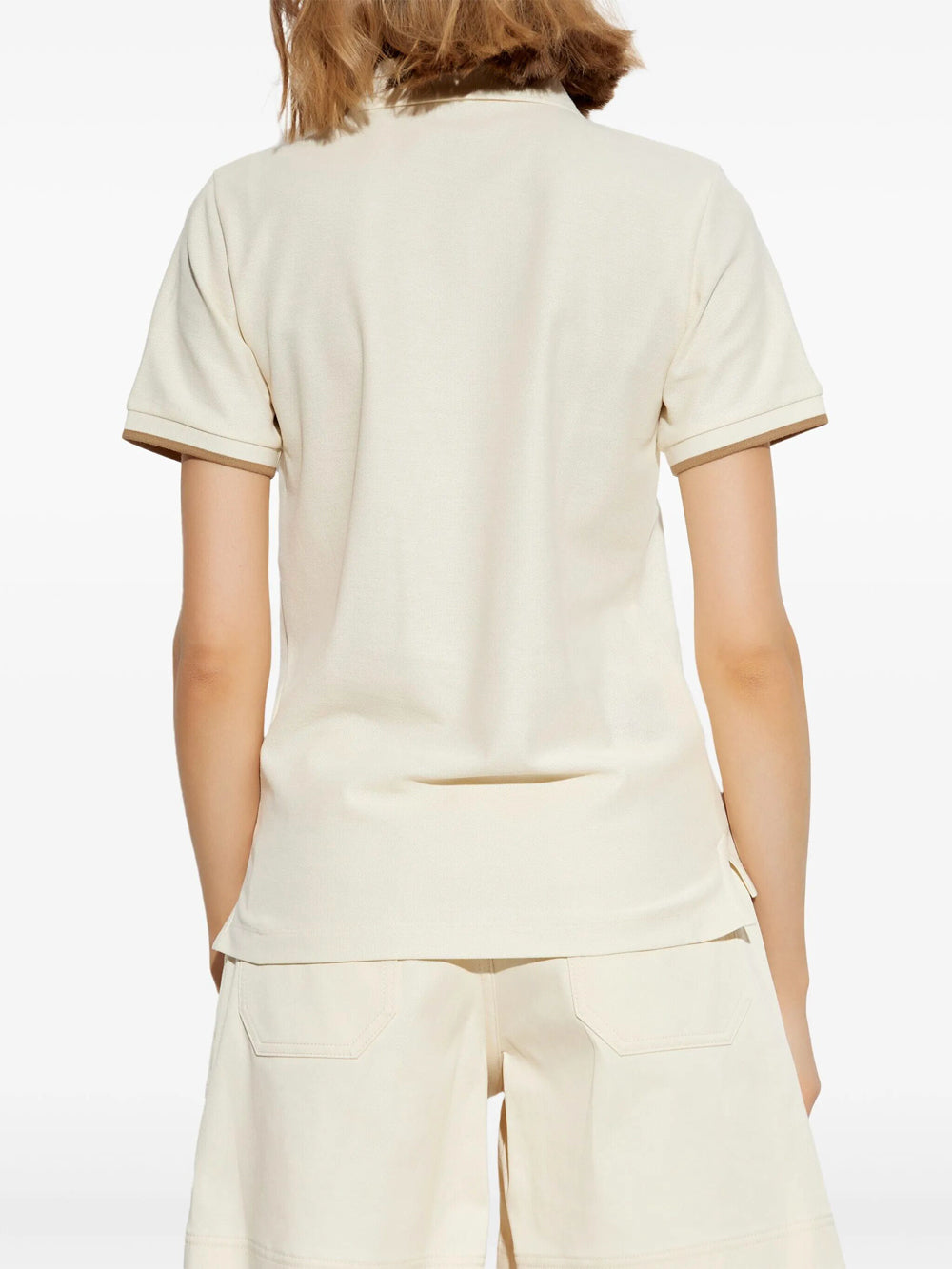 Moncler Women Piqué Polo Shirt With Logo Patch MONCLER