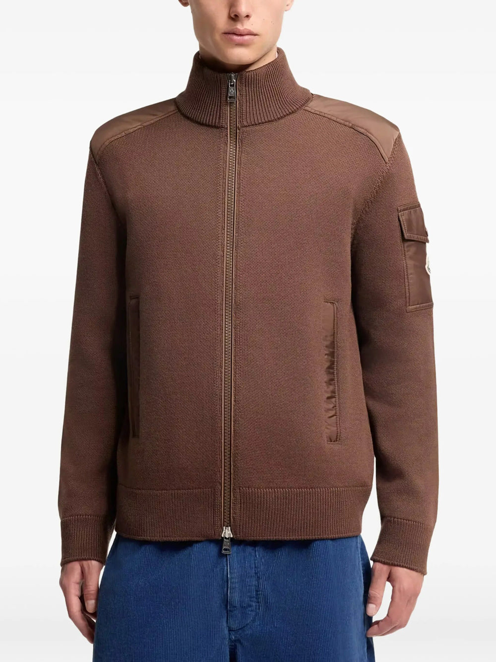 Moncler Men Padded Wool Zip-Up Cardigan MONCLER