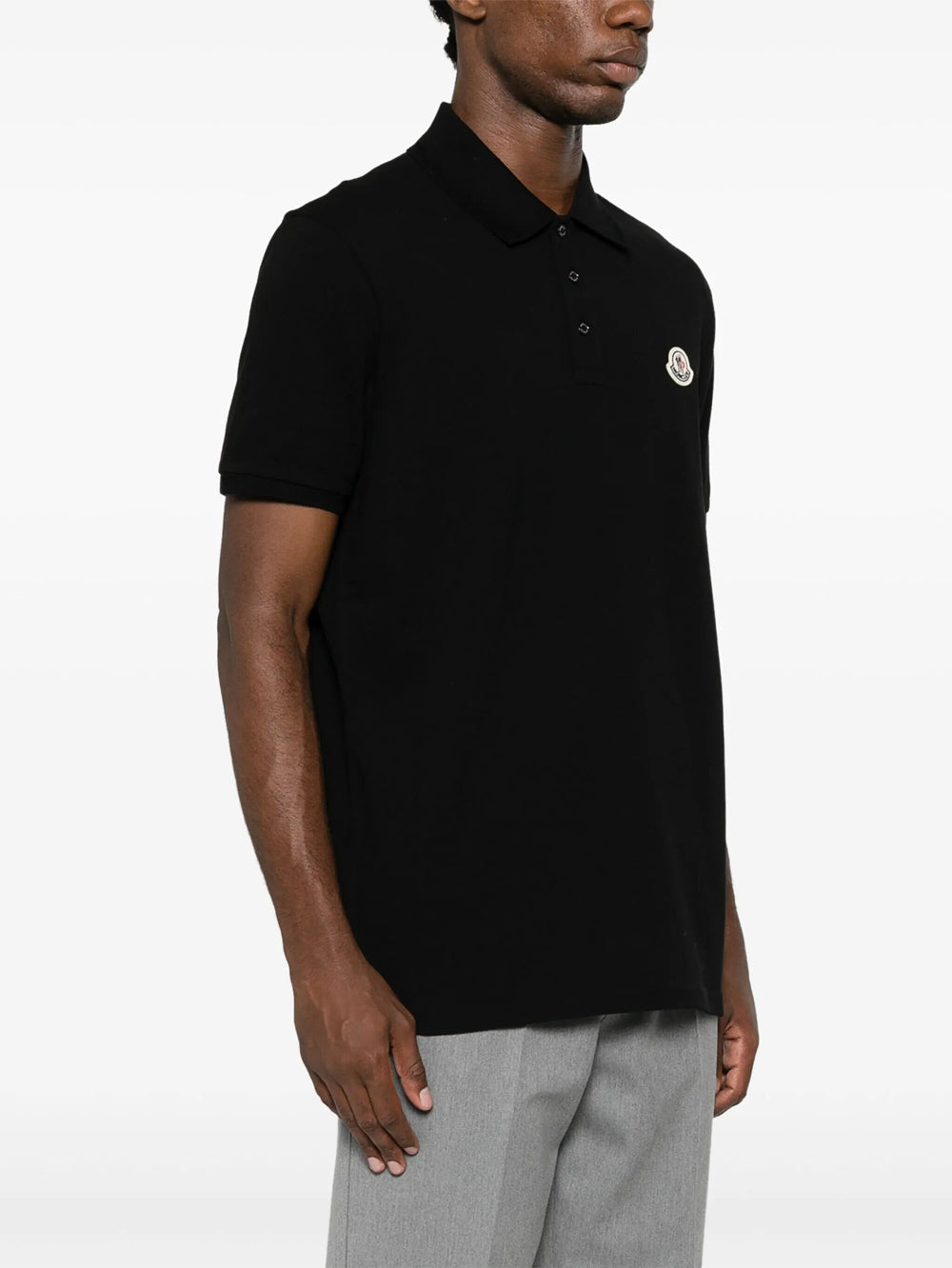 Moncler Men Double Logo Patch Cotton T-Shirt MONCLER